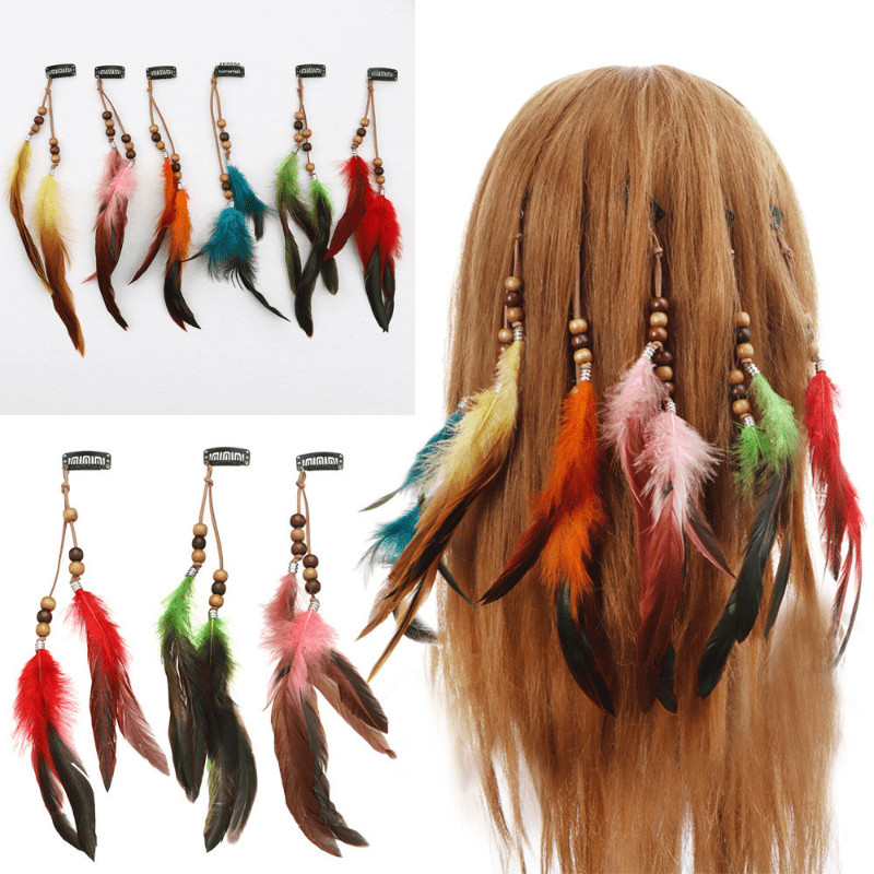 Feather Hair Accessories - Temu