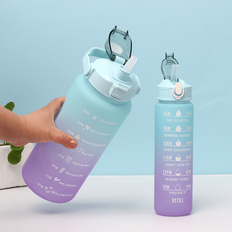 Light Blue Gradient Water Bottle - CELEST