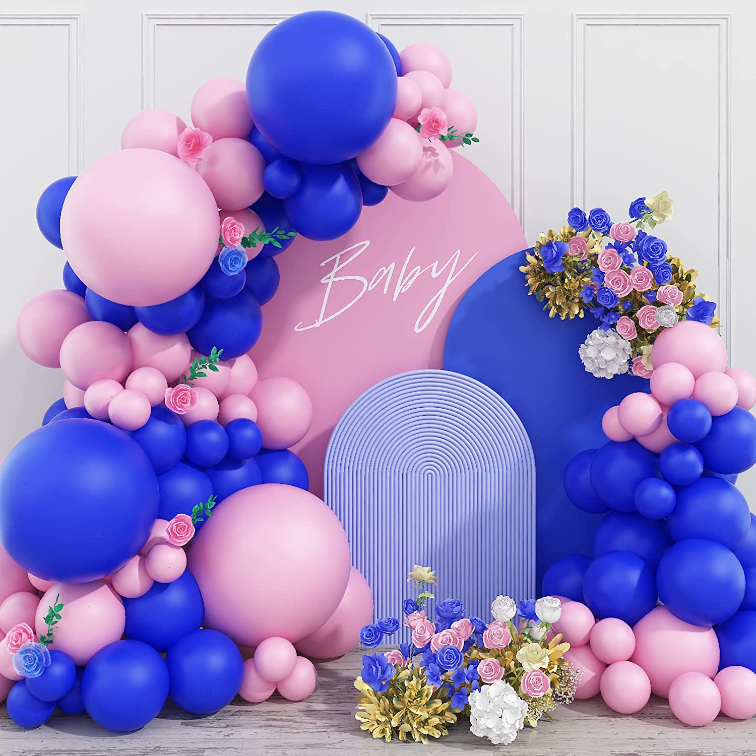 DIY Gender Reveal Party Decorations-138pcs Pink and Blue Balloon Garland  Kits for Gender Reveal Balloons Backdrop Wall Birthday Party Supplies  Bridal