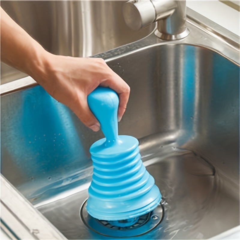 New Hand Held Mini Sink Plunger & Drain Cleaner / gray and black color
