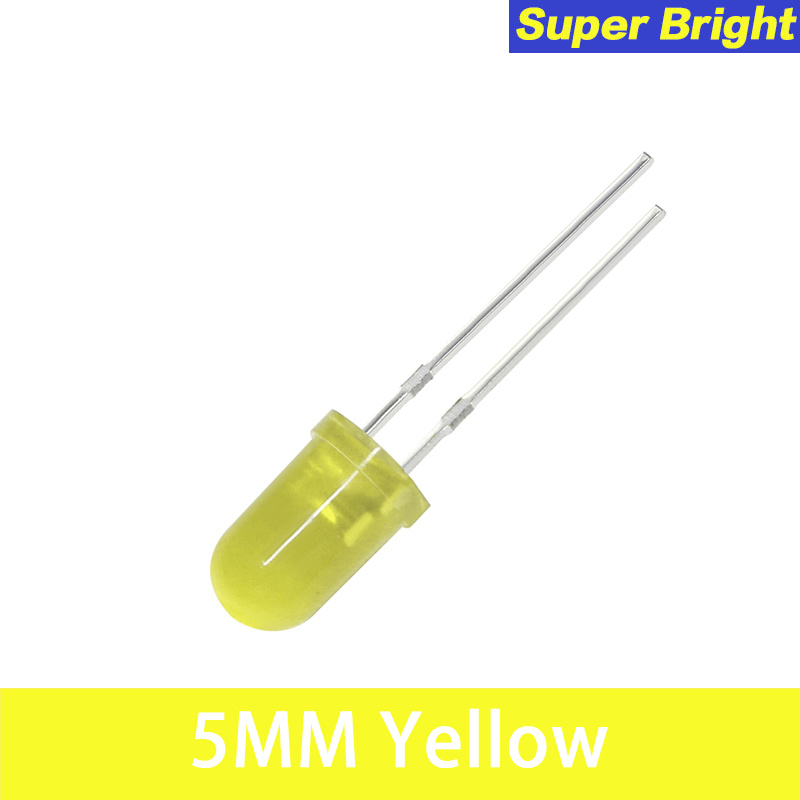 50pcs / Set 5MM Super Bright LED F5 Kit De Diode LED Blanche