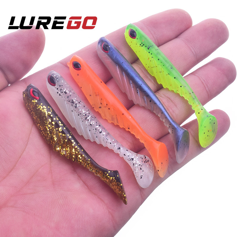 6pcs Rubber Shad Fish, Soft Bait With Lead Head Hooks, Mixed Colors Fishing  Lure Set 6cm/2.36inch 4.6g/0.162oz Mini Jig Wobblers, Artificial PVC Baits