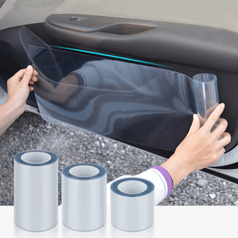 Car Protective Film, Clear Car Transparent Self-Adhesive Protective  Rhinoceros Film Vinyl Door Edge Protection 