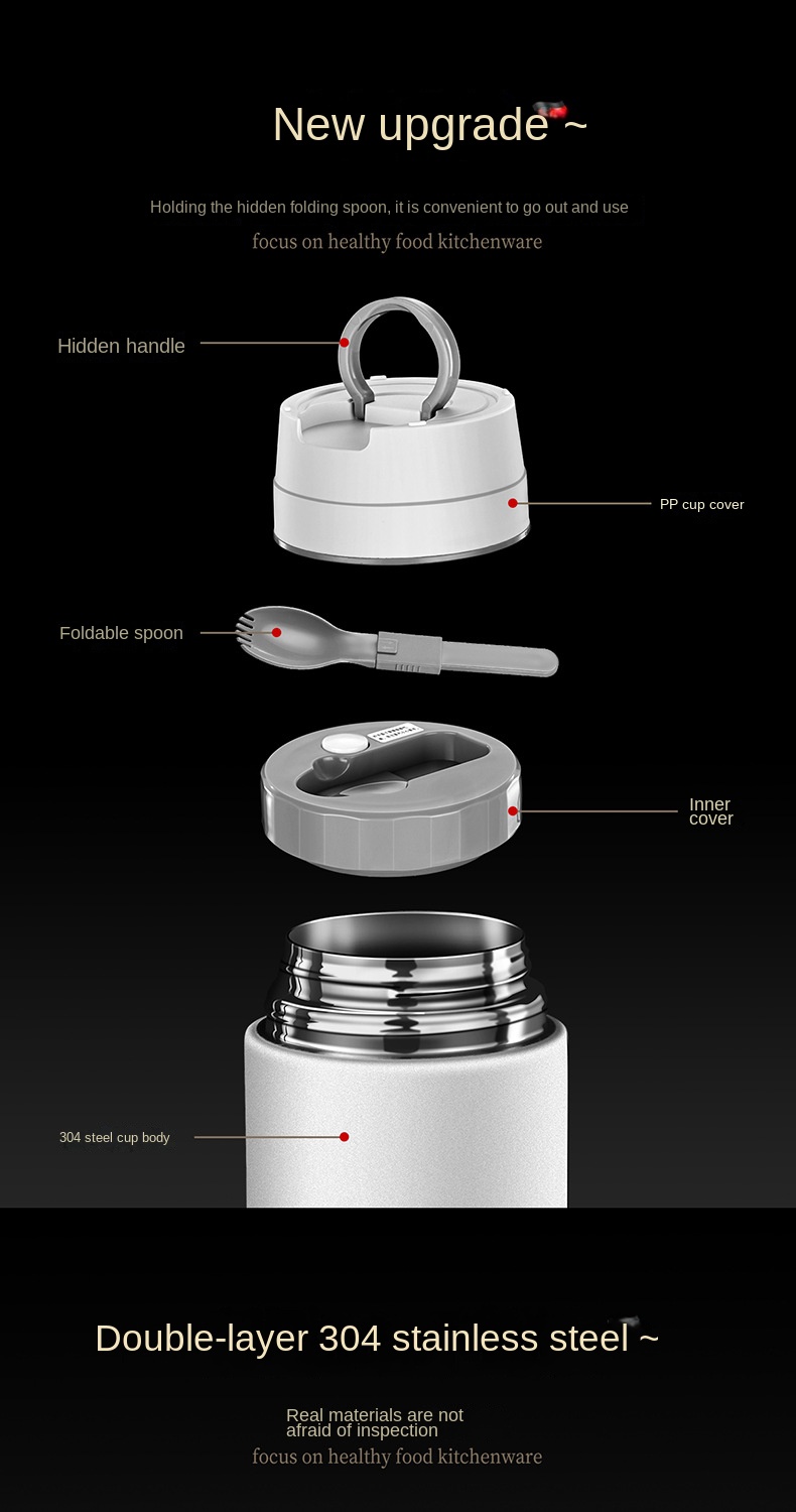 Large Capacity Braised Beaker Vacuum Insulated Stainless Steel 304