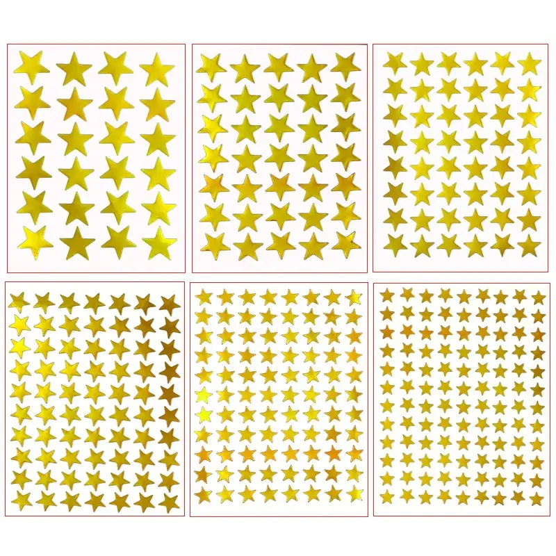 Golden Star Stickers Perfect For Students' Rewards And - Temu