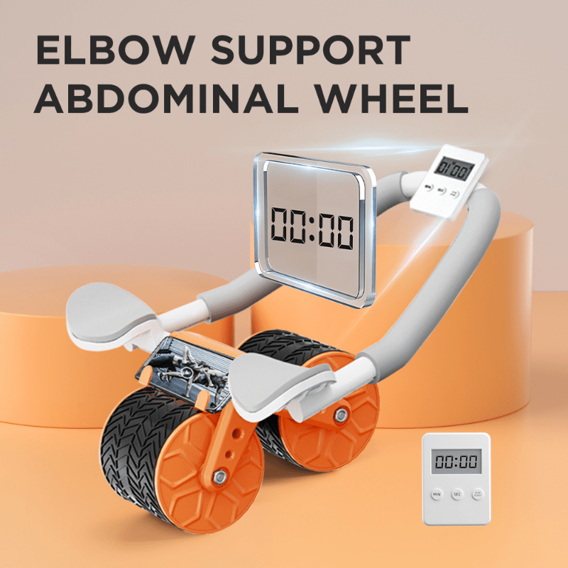 Kit de rueda abdominal de rebote automático con rodillo para abdominales,  equipo