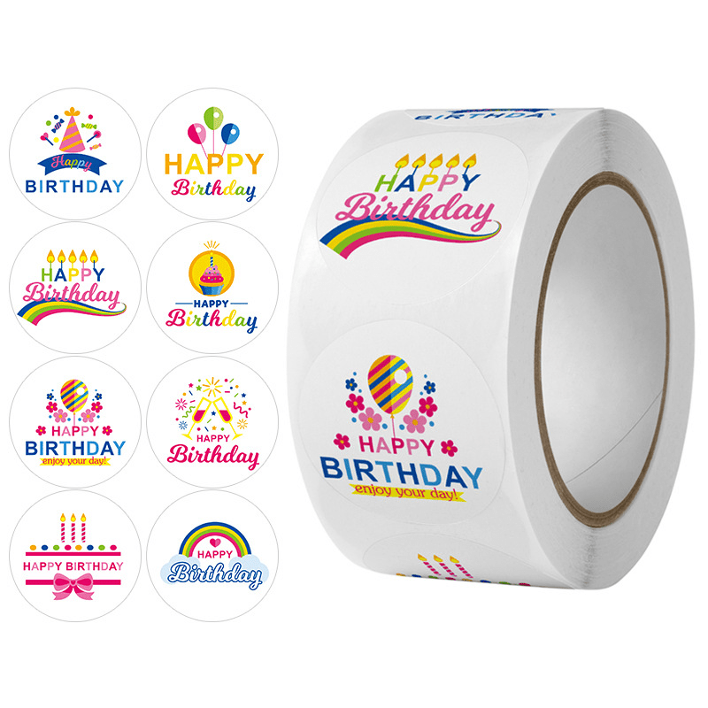 Happy Birthday Gift Tags Birthday Present Stickers Happy - Temu