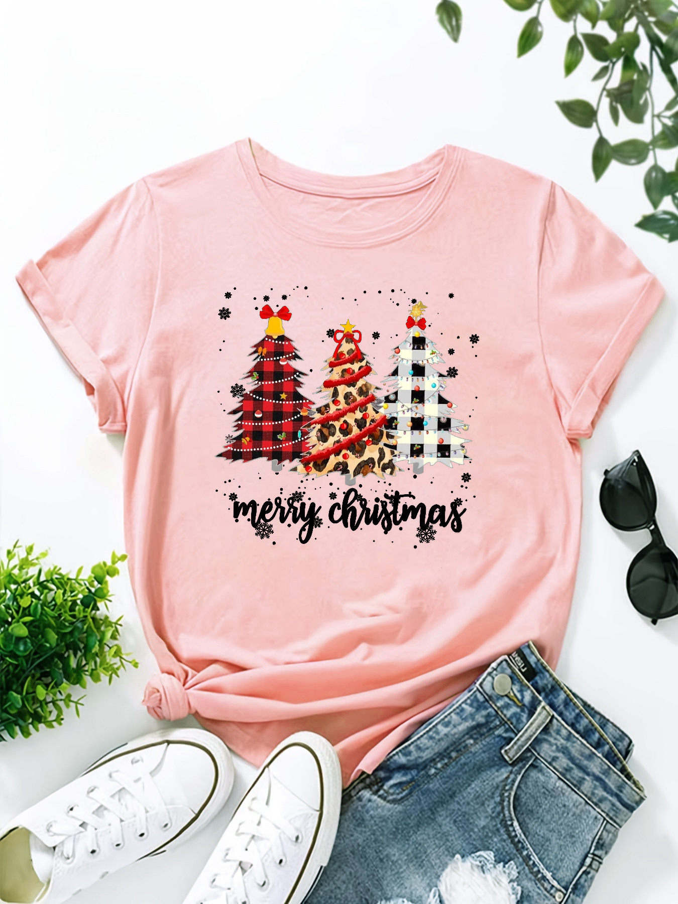 Christmas t shirts sale womens plus size