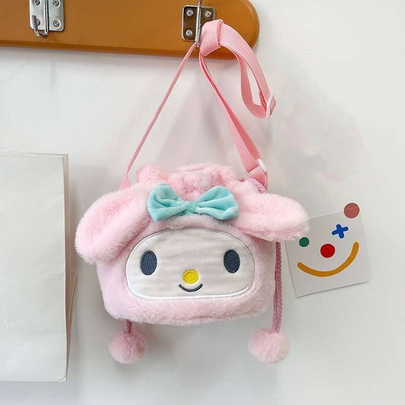 Plushies Sanrio Shoulder Bag Plush Kuromi Handbag My Melody