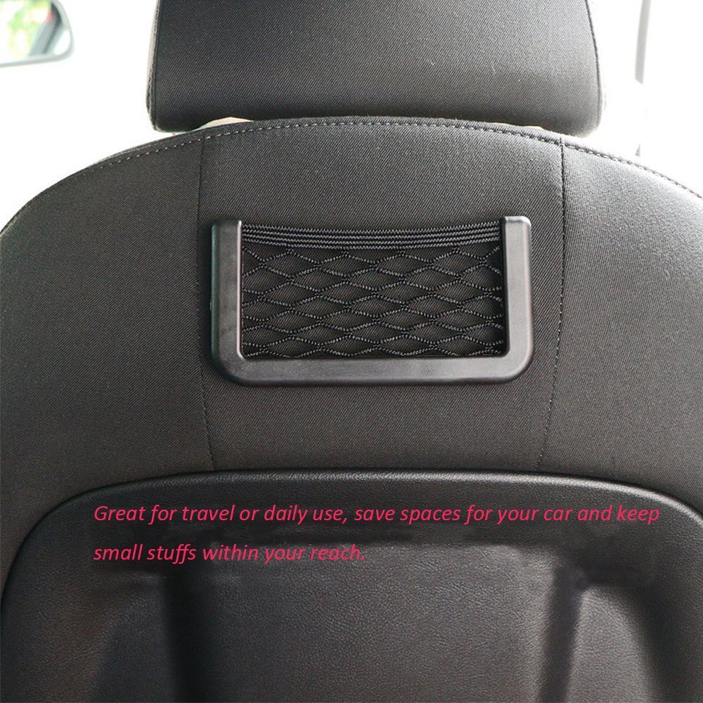 Universal Car Seat Side Back Storage Net Bag String Bag Mesh Pocket  Organizer Stick-on for wallet phone Net Bag For Audi A4 - Price history &  Review
