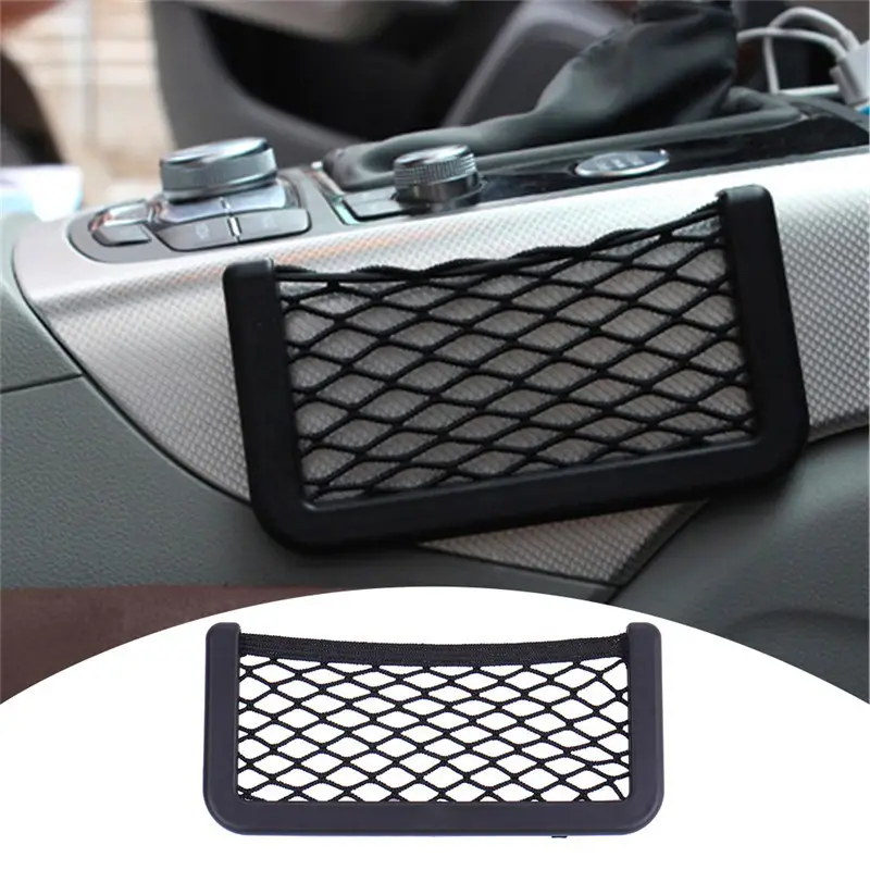 Universal Car Storage Net Mesh Bag Car Seat Side Back - Temu