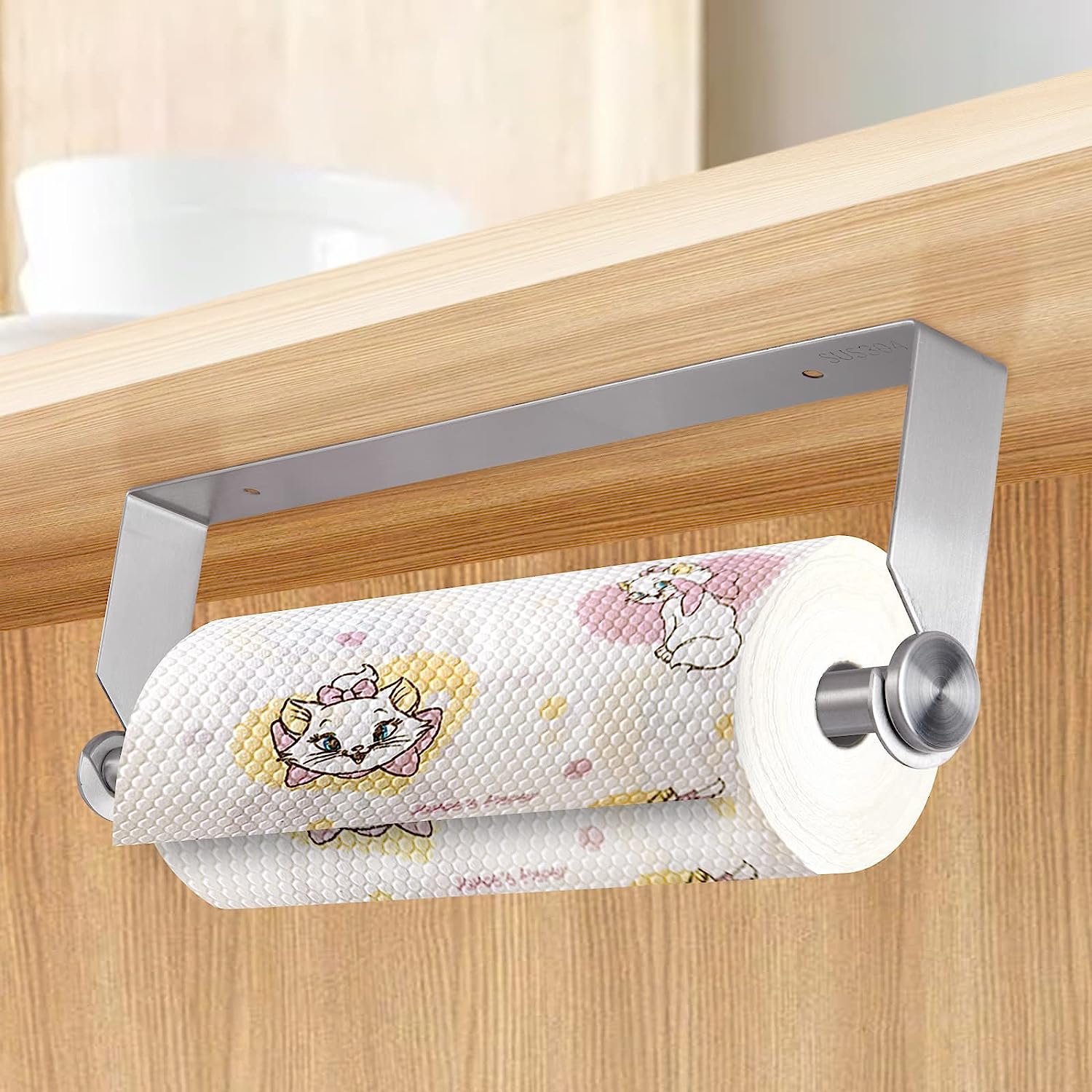 Adhesive Paper Towel Holder, Under Cabinet Wall Mount For Kitchen Towel,  Black Roll Stick To Wall, Kitchen Accessories - Temu Germany