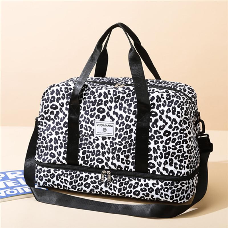 Borsa Viaggio Moda Motivo Leopardato/zebrato Borsa Palestra - Temu Italy