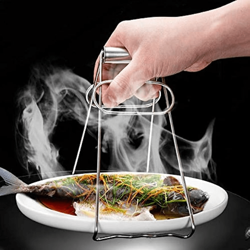 1pc Kitchen Bowl Clamp, Anti-scald Plate Clip, Steamer Clip, Dish Carrier,  Slip-proof And Heat-proof