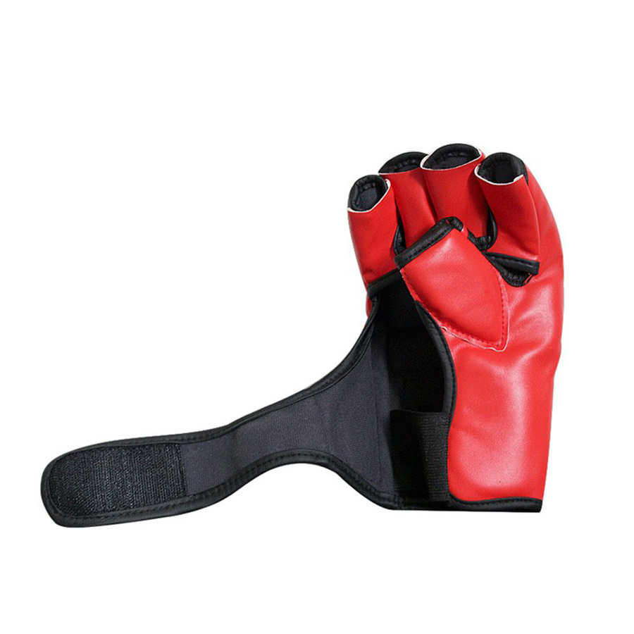 ZTTY-guantes de boxeo de medio dedo para hombre, guantes de boxeo de cuero  sintético para MMA, guantes de combate de Kick Boxing, Karate, Muay Thai,  guantes de entrenamiento 
