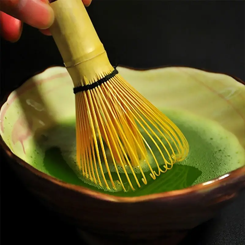 Traditional Japanese Matcha Whisk - 80/100/120 Fringe Bamboo Brush