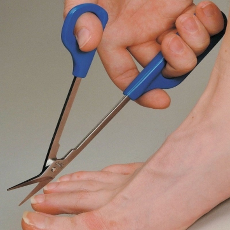 20cm(7.87'') Long Reach Easy Grip Toe Nail Toenail Scissor Trimmer for Disabled Cutter Clipper Manicure Pedicure Trim Chiropody
