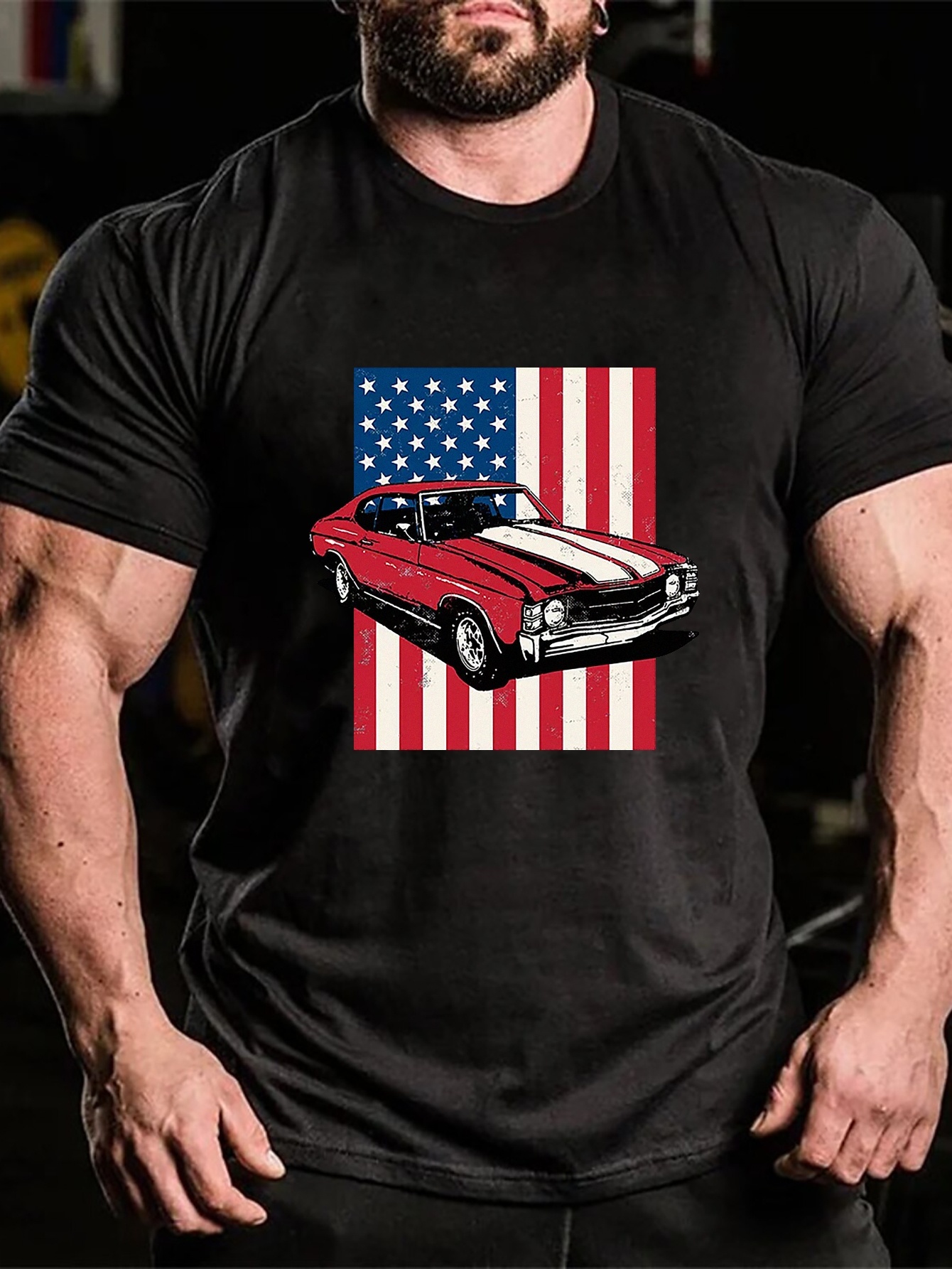 Chevelle SS Muscle Car Graphic Tee Oversized Shirt 