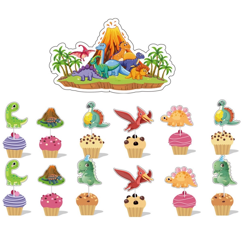 Set Topper Torta Dinosauro Cartoni Animati Simpatici Inserti - Temu  Switzerland