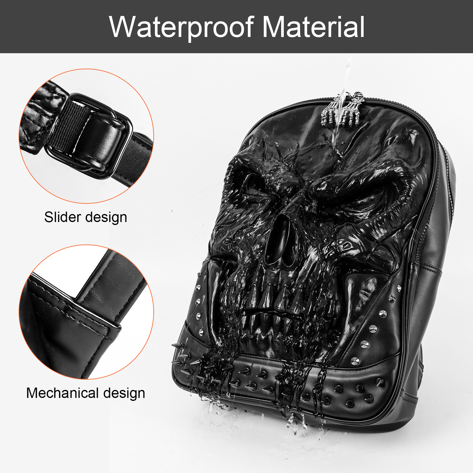 新品■NEWROCK PUNK SKULL backpackニューロック 新品□NEWROCK PUNK SKULL backpackニューロック - メルカリ