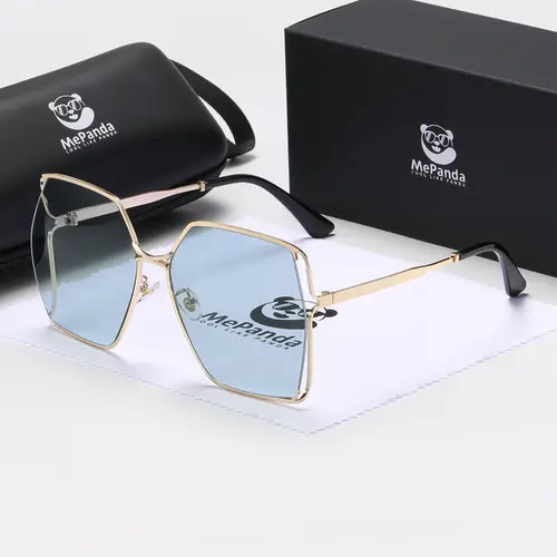 Large Metal Frame Sunglasses - Temu