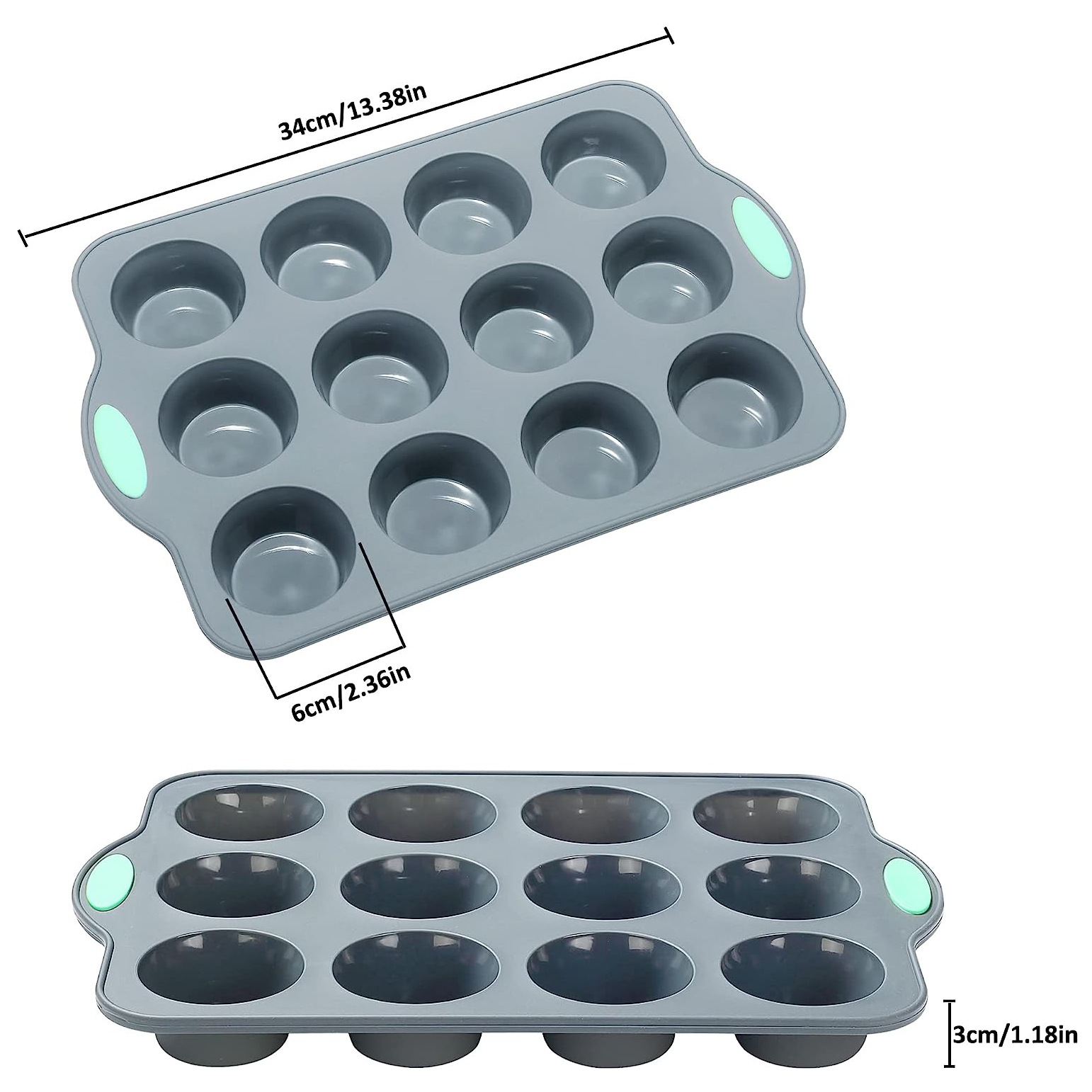 STRUCTURE SILICONE™ 12 COUNT MUFFIN PAN