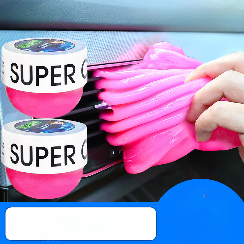 1/2 Bottles, Car Cleaning Soft Adhesive, Car Interior Air Vent Cleaning  Keyboard Remote Control Crevice Dust Sticky Remover Adhesive
