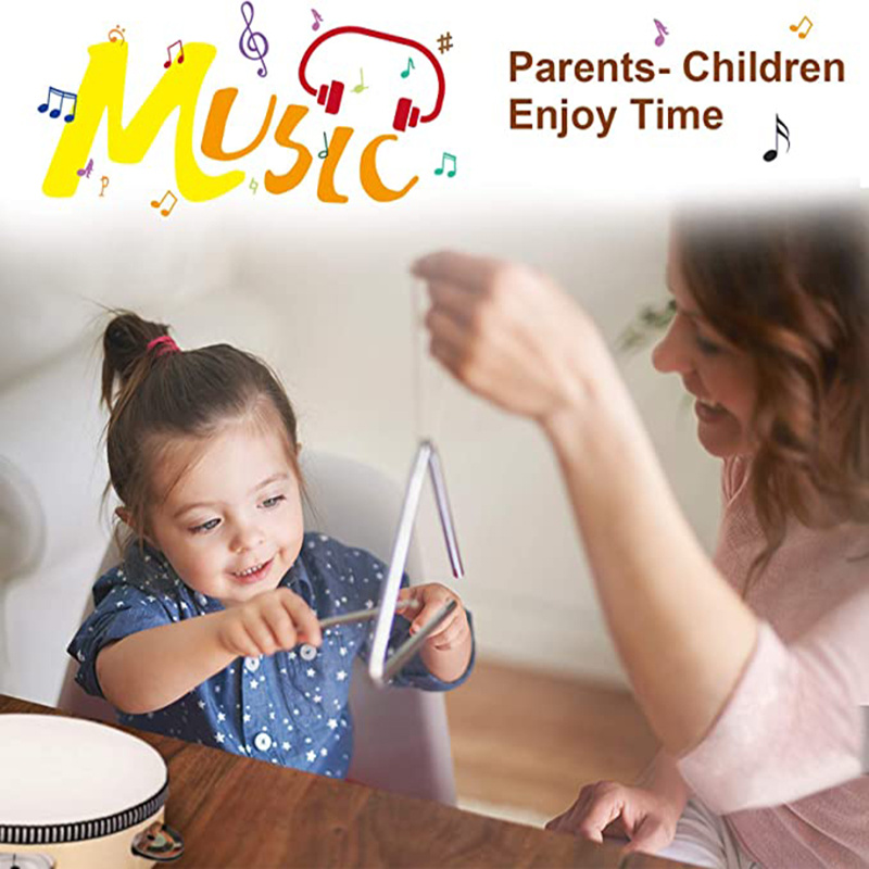 Instruments de musique pour tout-petits, instruments de percussion en bois  Jouet pour enfants Bébé Préscolaire Jouets musicaux éducatifs pour garçons  et filles avec sac de rangement