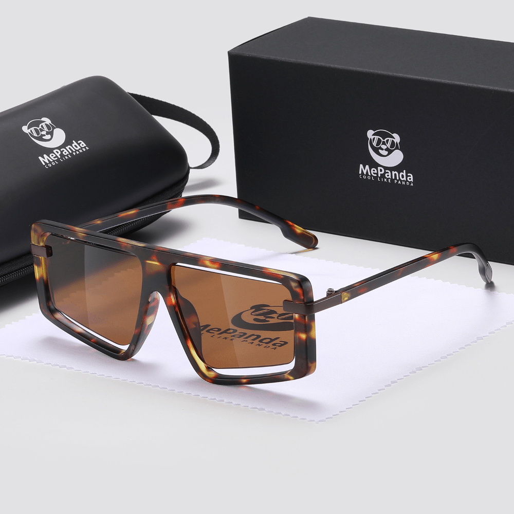 New Luxury Brand Designer Square Oversized Sunglasses Men Women 2022  Fashion Thick Frame Glasses Men's UV400