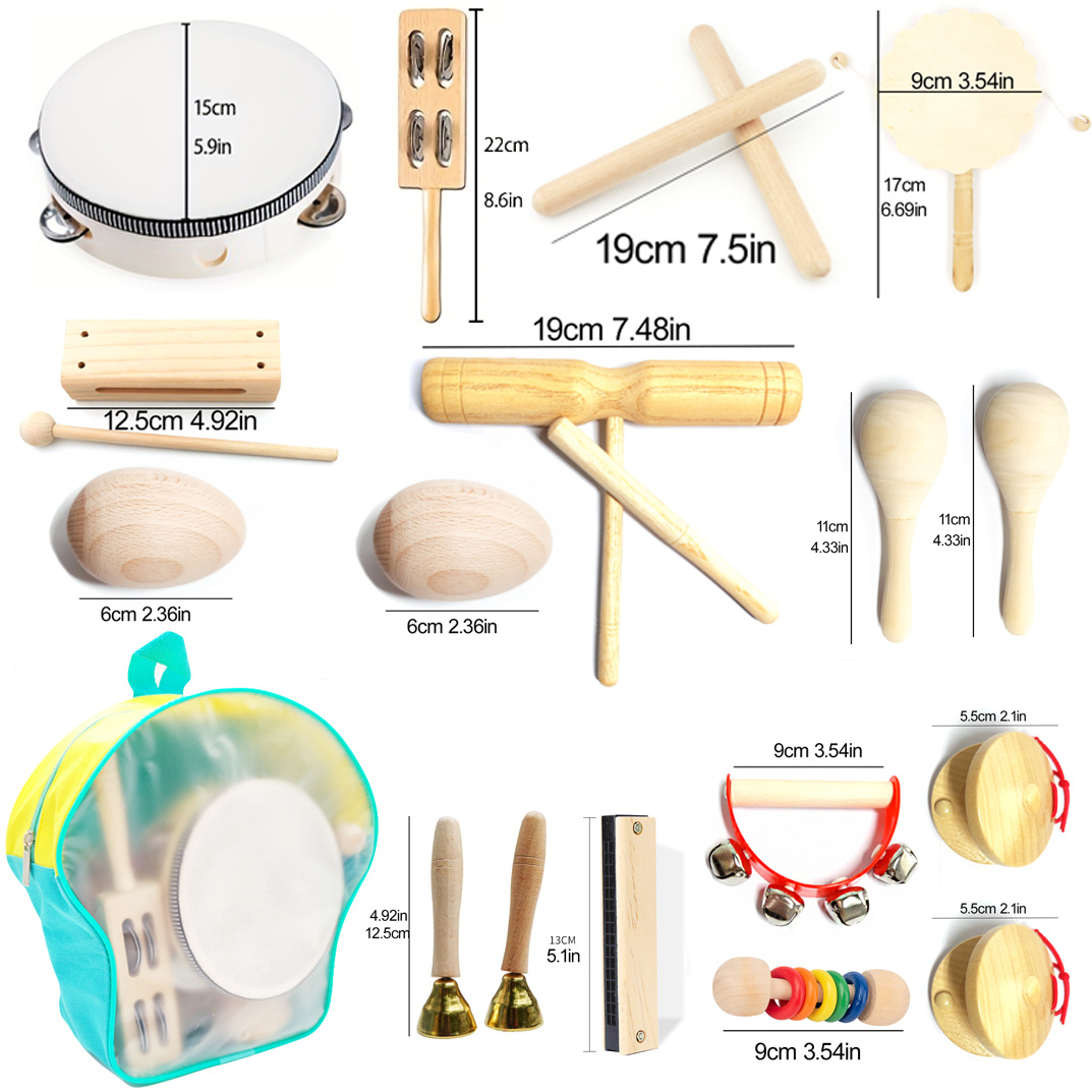 Trousse de musique en nylon pour percussion jeu de tambours à main en bois  pour enfants - Chine Tambour à main en bois pour enfants et tambour à main  en bois pour