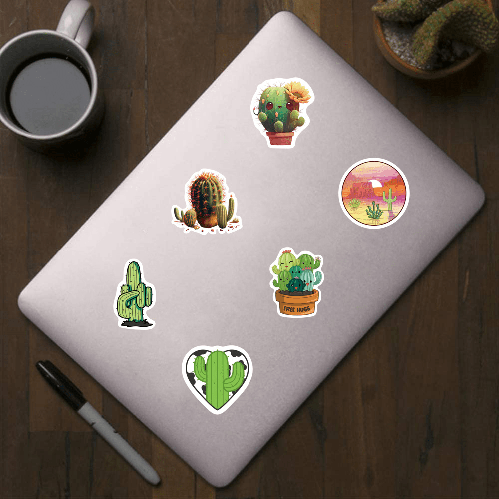 Cactus Scrapbooking Stickers, Scrapbooking Sticker Label