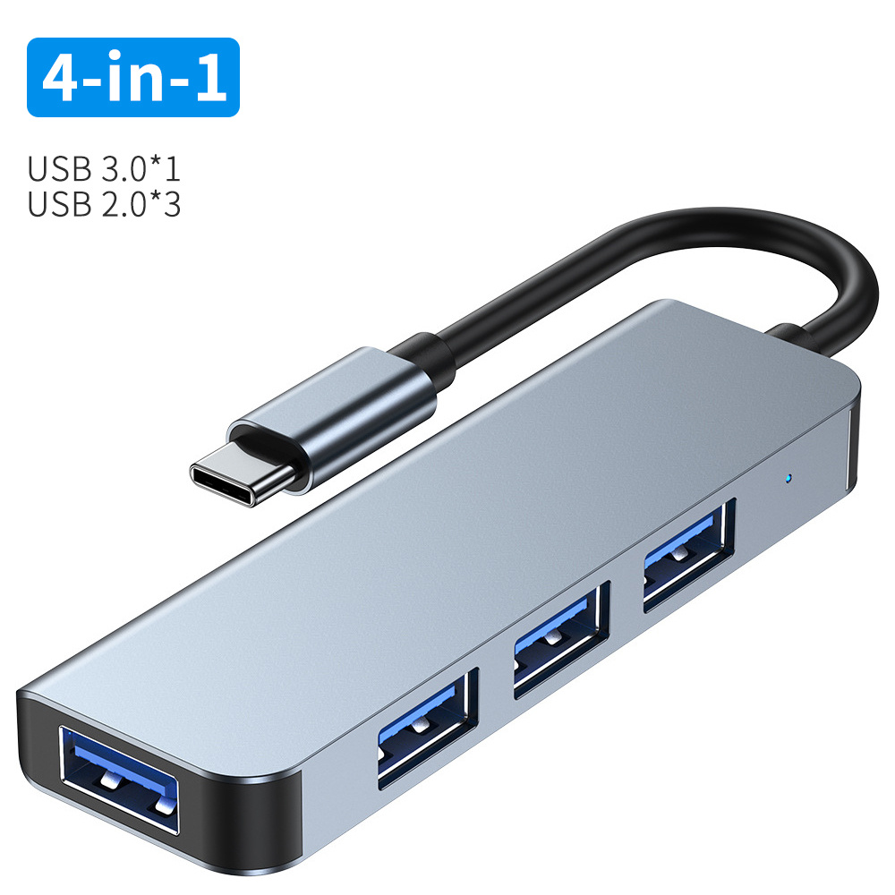 5 En 1 Usb Hub Adaptador Pd 3.0 Tipo C Hdmi 4k 5gbps