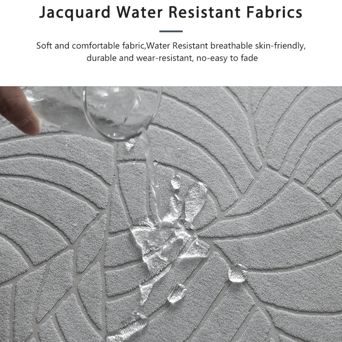1 Funda Futón Elástica Jacquard Textura Hoja Resistente Agua - Temu