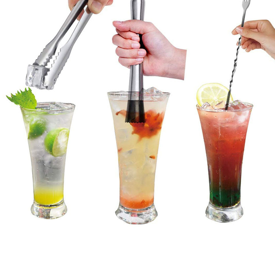 Bartender Set, Stainless Steel Cocktail Muddler And Mixing Spoon Home Bar  Tool Set, Create Delicious Mojitos And Other Fruit Based Drinks, Bar Tool, Bar  Accessories - Temu