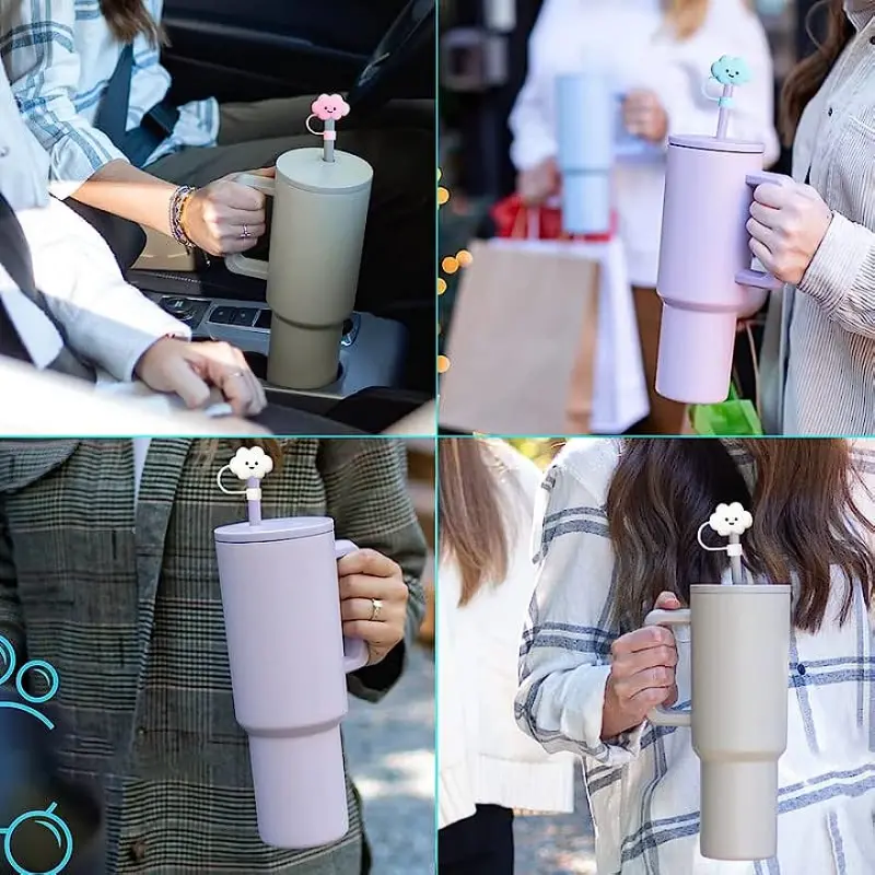 Suitable Straw Cover And Simple And Modern Trek Tumbler Cloud Straw Head  Cover, Reusable Silicone Straw Plug Protector, Suitable For Mug Tumbler  Straw Cover Accessories - Temu