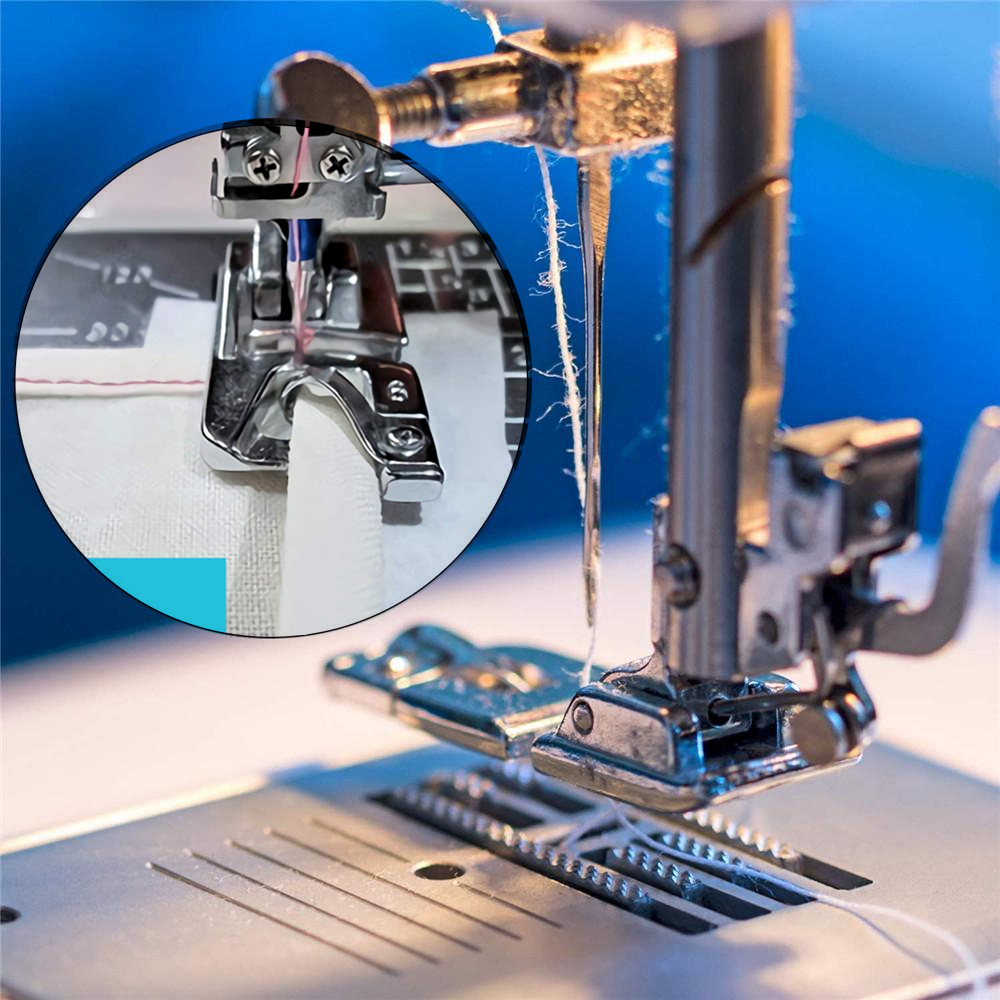 3Pcs/Set Domestic Sewing Machine Rolled Hem Presser Foot for