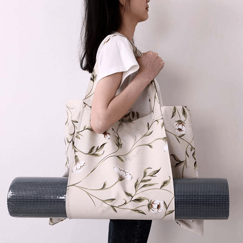 Sac De Tapis De Yoga Imprimé Floral 1 Pièce, Sac De Rangement À Cordon De  Sport Et De Fitness - Temu France