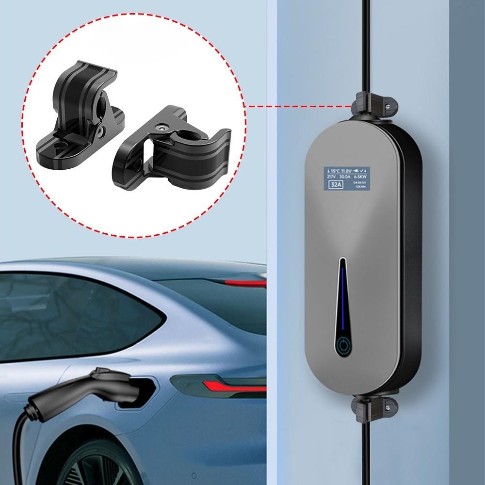 EV Chargeur Boîte Type 1 Type 2 EVSE Support Mural Pince Fixe