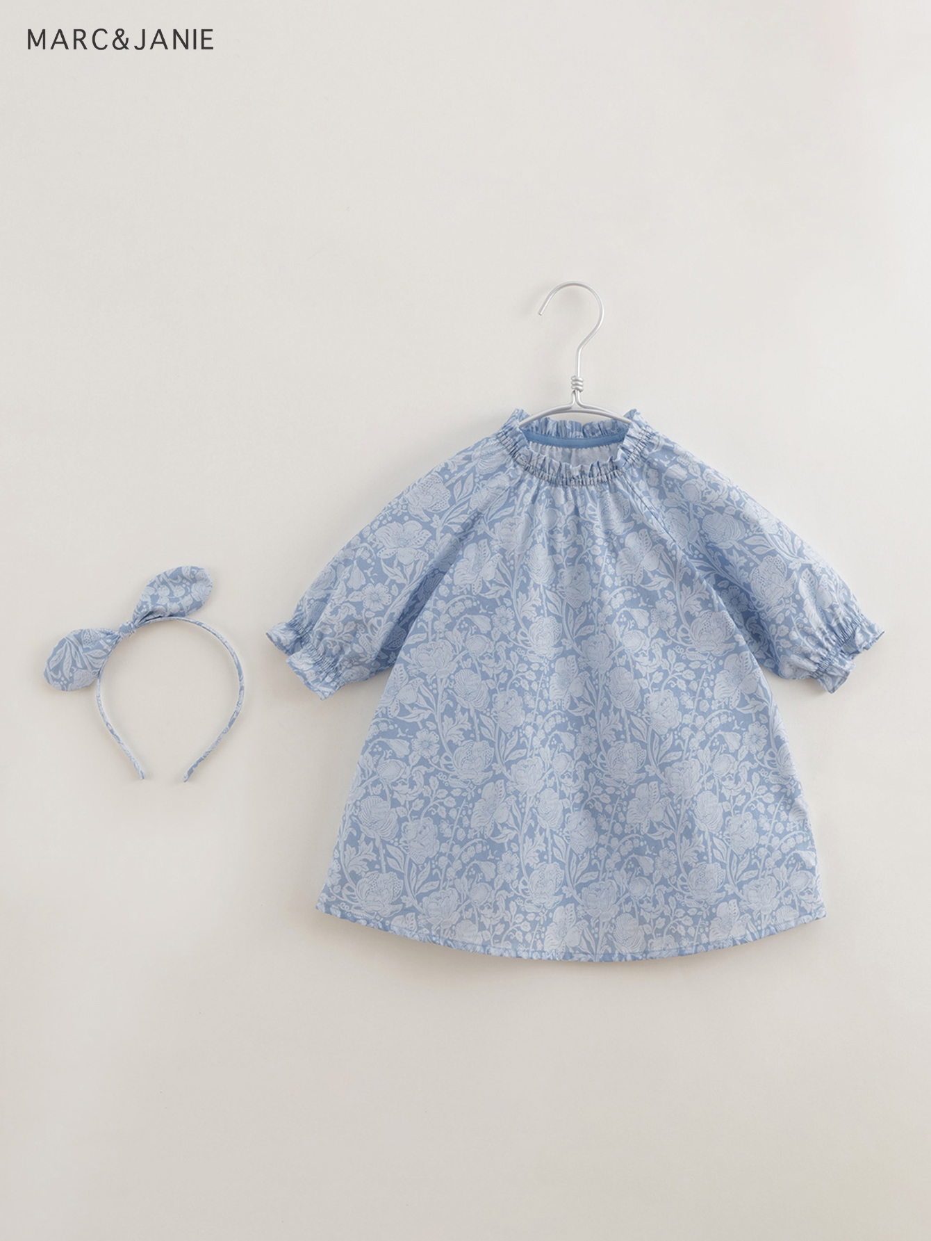 Girls French Style Ditsy Floral Ruffle Collar Dress Sweet - Temu