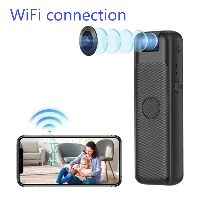 Mini Caméra Spy - Caméra de Sécurité Wifi Portable - 1080P - Collier -  Micro Caméra 