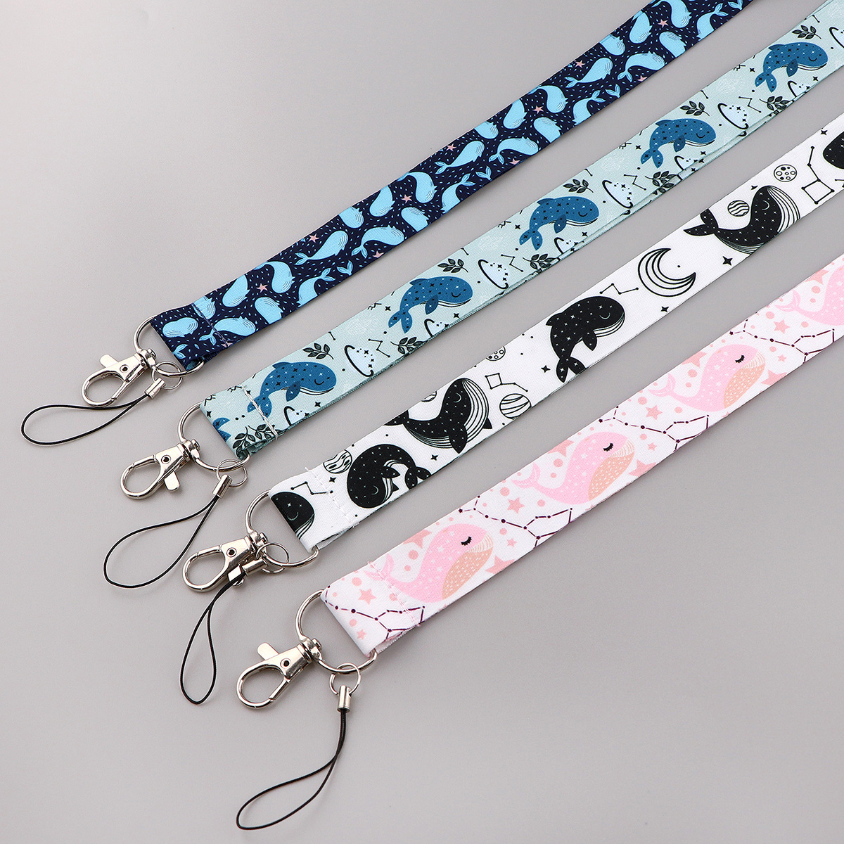 Cute Fashion Whale Lanyards For Keys Neck Strap Key Chain Badge