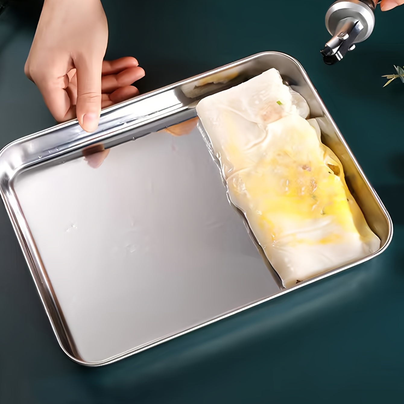 Stainless Steel Rectangular Baking Sheet Tiramisu Deep - Temu