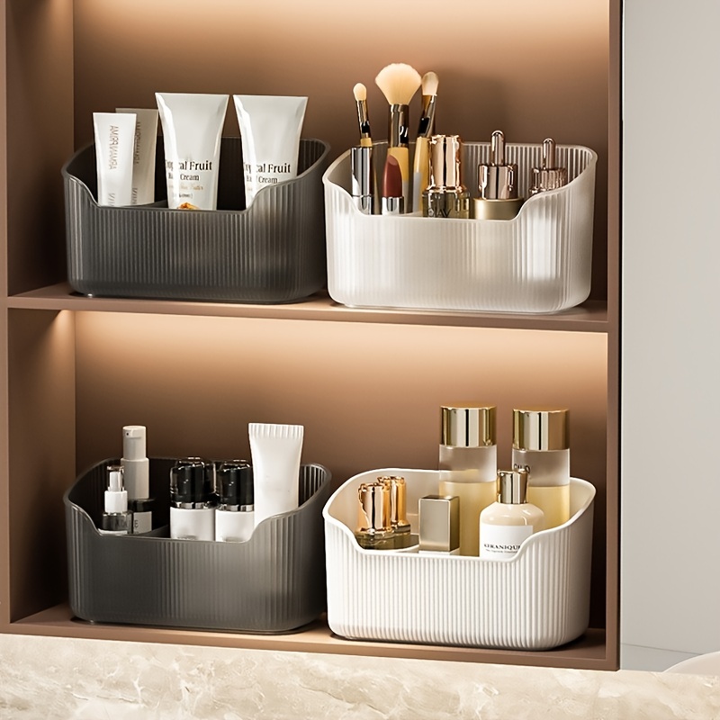 1/2 Pcs Luxury Storage Box Bathroom Organizer Desktop Cosmetic