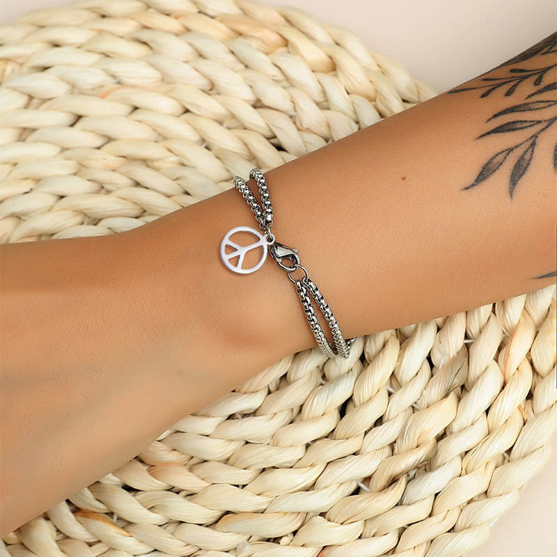 Double chain knot on sale bracelet