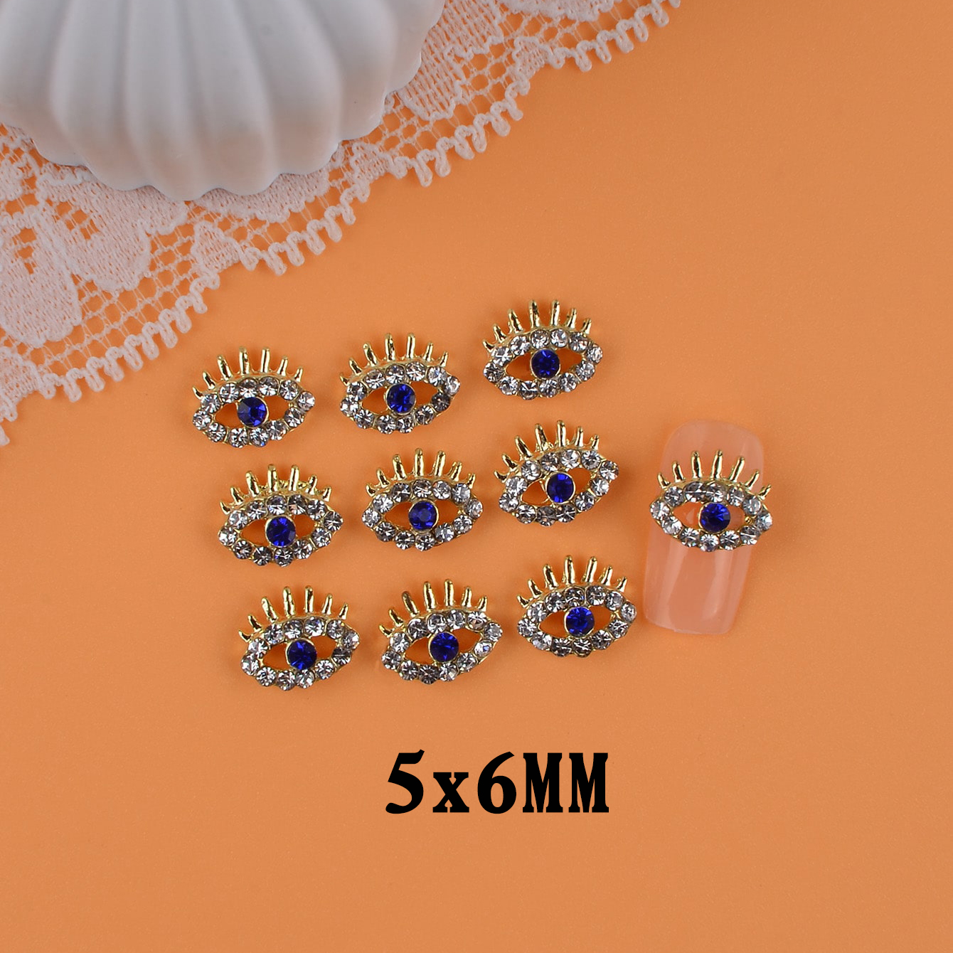 

10pcs Nail Charms Set - Sparkling & For Diy Manicure, Women And Girls