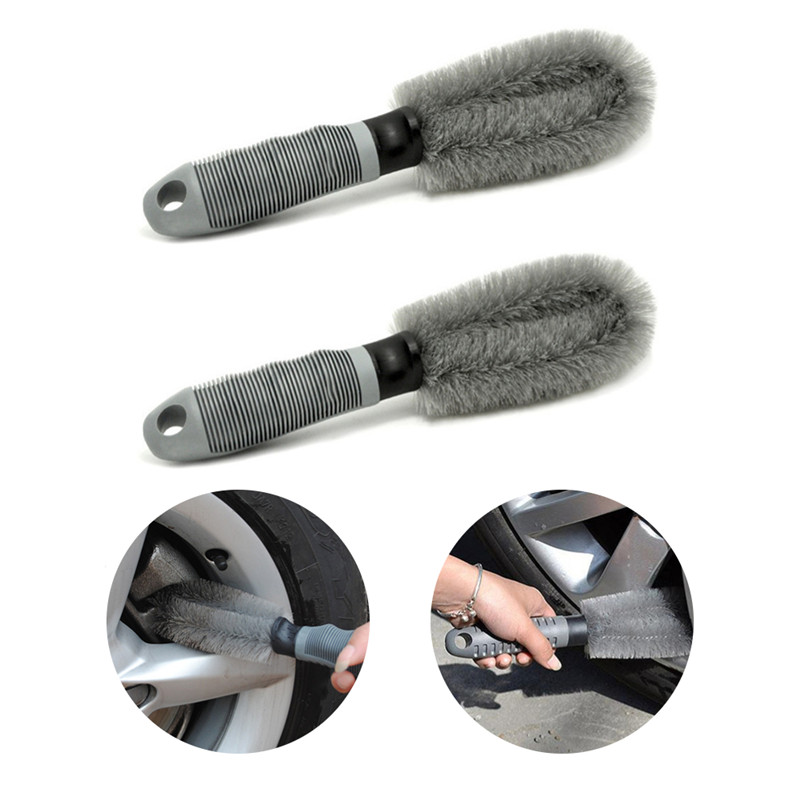 Tire Shine Car Detailing Brush, Auto Car Wash Tire Cleaner