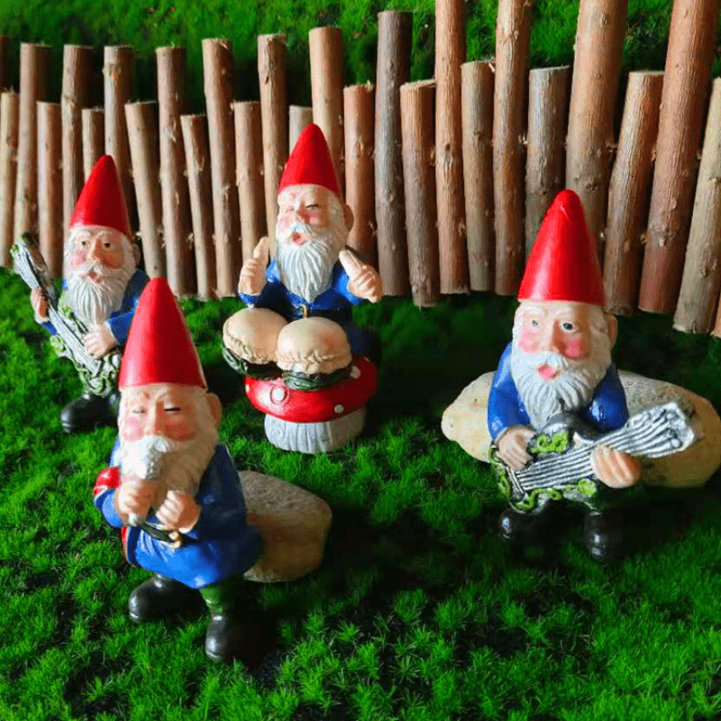 Tubo de ensayo enano pluviómetro jardín elfo gnomo decoración adornos  resina artesanía jardín