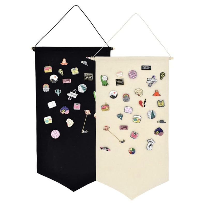 Hanging Enamel Lapel Pin Display Panels Organizer With 5 Loose-leaf Board  Pieces, Brooch Pin Enamel Pin Display Pages, Badge Collection Display Holder
