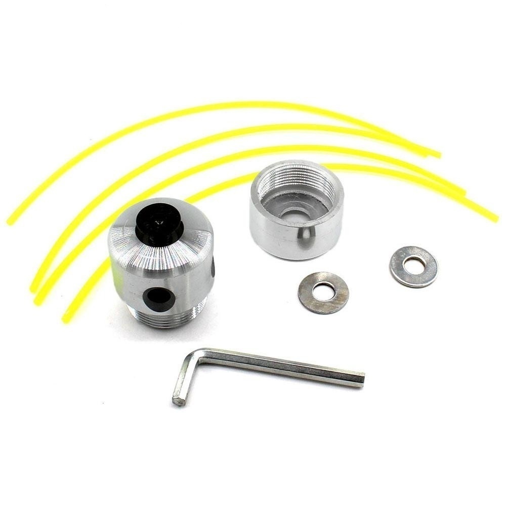 Aluminum Trimmer Head w/ 4 Lines Brush Cutter Grass Trimmer Replacement Part