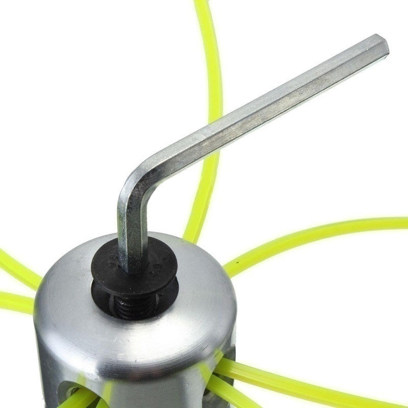 Aluminum Trimmer Head w/ 4 Lines Brush Cutter Grass Trimmer Replacement Part